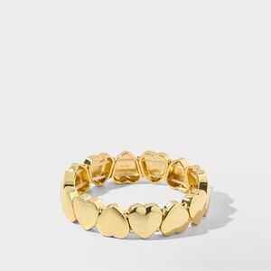 Allie & BESS Gold Heart Stretch bracelet  - Women Jewelry